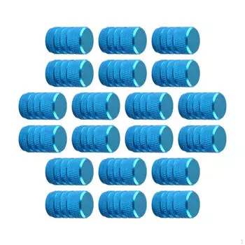 20 шт. колпачков для вентилей автомобильных шин, прямая замена, простая установка аксессуаров, воздух синий