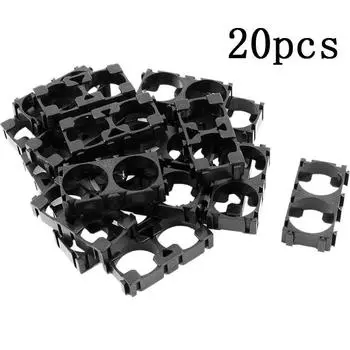 20 шт./компл. 18650 кронштейн для батареи держатель ячейки DIY черный 2-связной блок батарей 18650 20pcs