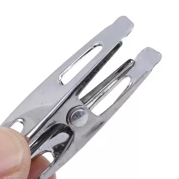20 шт./компл. из нержавеющей стали, подпружиненные металлические прищепки для белья для стирки