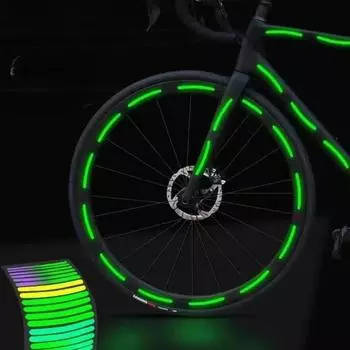 20 шт./компл. люминесцентные наклейки для шин автомобиля мотоцикла предупреждающая наклейка предотвращает столкновение светящаяся в ночи полоска клейкая лента