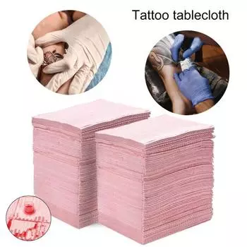 20 шт./компл. одноразовые подушечки для татуировок, водонепроницаемый антипигментный сплошной цвет, ежедневный впитывающий настольный коврик для дома чёрный
