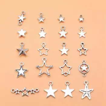 20 шт./компл. подвески со звездами, аксессуары для ювелирных изделий, милые трендовые предметы