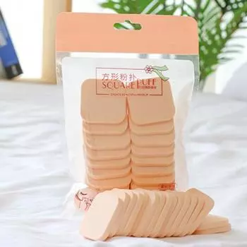 20 шт./компл. пуховка для макияжа, не вызывающая раздражения, высокая эластичность, удобная, хорошая пластичность, мягкая, экономящая пудру, удобная косметическая пуховка для сухого использования, блендер, косметический инструмент для Square