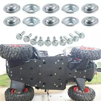 20 шт./компл. шайба для установки защитной пластины, легкие автомобильные нержавеющие аксессуары для рамы, шайба для пластин UTV