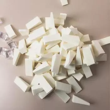 20 шт./компл., треугольная мягкая губка для макияжа, тональный крем для лица, консилер, крем-пудра, смазочная пуховка, косметический инструмент