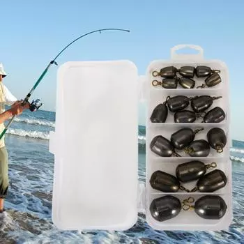 20 шт./компл. вращающийся на 360 градусов рыболовный вес, железо высокой твердости, надежный нержавеющий рыболовный литейный инструмент для рыбалки 20PCS