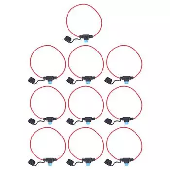 20 шт./компл. встроенный держатель предохранителя 18AWG водонепроницаемый держатель предохранителей гнездо с предохранителем 15a