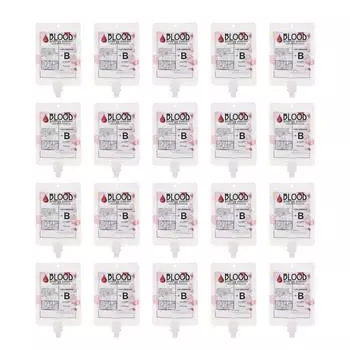 20 шт. Контейнеры для напитков, пакеты для внутривенного вливания на Хэллоуин, плазма для вечеринки, украшения для еды, пластик 16.5X10CM