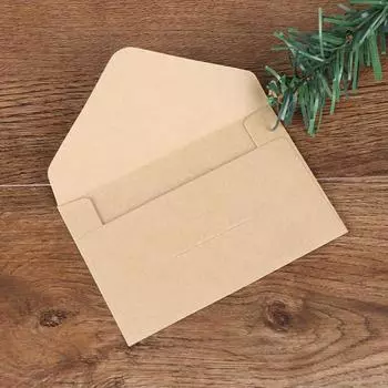 20 шт. конверты из крафт-бумаги, винтажный конверт в европейском стиле для офисной школы бежевый