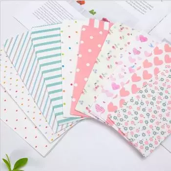 20 шт., конверты с героями мультфильмов, почтовые конверты со смешанным узором, бумажные конверты для любовных писем в полоску, сделай сам, 19,5*9 см