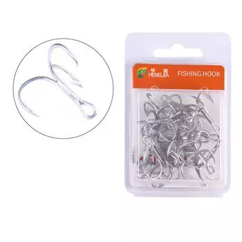 20 шт./кор. тройные крючки для рыбалки, рыболовный крючок из высокоуглеродистой стали, сверхострый прочный угловой крючок из углеродистой стали 4#