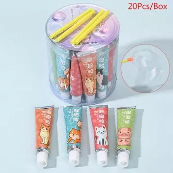 20 шт./кор. волшебный пузырь, клей, игрушка, выдувающий красочный пузырь, шар, космический шар, игрушка 8.8*9.3cm