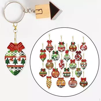 20 шт. коробка для ключей с росписью, подвеска со стразами для росписи, на год