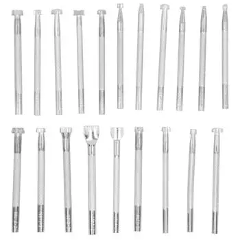 20 шт. кожаный штамп-дырокол штамповка резьба шаблон изготовление инструмента кожевенное тиснение форма