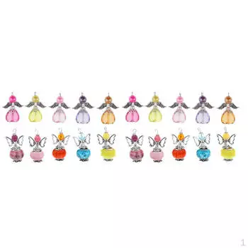 20 шт. красочные крылья ангела бабочка подвески кулон акриловые бусины ремесла