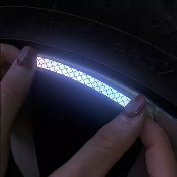 20 шт. красочные светоотражающие наклейки на ступицы колес автомобиля, универсальные светоотражающие наклейки на шины мотоцикла и велосипеда для ночного видения, автомобильные аксессуары