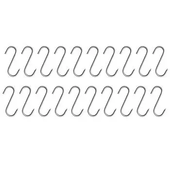 20 шт. крючков для мяса из нержавеющей стали с острым наконечником для мясной лавки, кухонных инструментов для выпечки, крючки для дома, практичные и долговечные