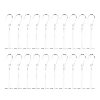 20 шт. крючков для подвешивания швейных изделий, металлическая вешалка с веревочной эргономичной ручкой 260 мм