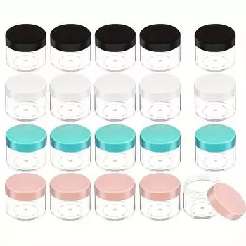 20 шт. круглая банка пластиковый косметический контейнер жидкий крем образец контейнер с крышкой 20 г DIY многоразовый косметический диспенсер флакон 20pcs