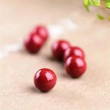 20 шт., круглые бусины из натуральной необработанной киновари, красивые разноцветные бусины ручной работы, браслет «сделай сам», ожерелье, ювелирные изделия, бусины ручной работы, аксессуары 8mm