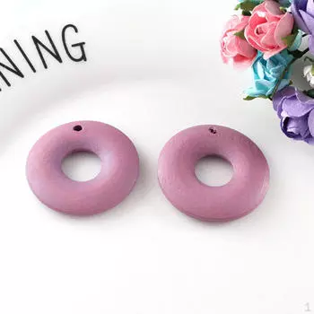 20 шт. круглых бусин DIY серьги висячие изготовление ювелирных изделий розовый