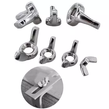 20 шт. крыльчатых гаек из нержавеющей стали, крепежных винтов, крепежных деталей, закручивающихся вручную, ушных гаек-бабочек, винтов Hurrican M4