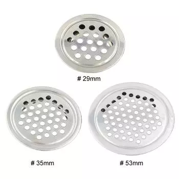 20 шт. Крышка вентиляционных отверстий 29/35/53 мм из нержавеющей стали для кухни и ванной комнаты 29mm