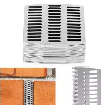 20 шт. Крышки для отверстий для слива кирпича для кирпичных стен из нержавеющей стали могут быть