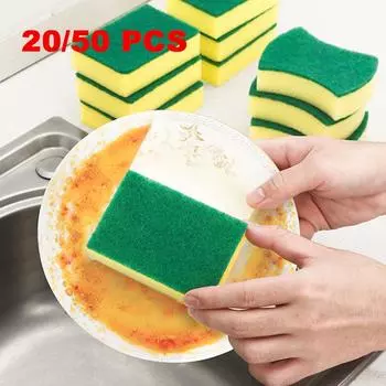 20 шт. кухонная губка для мытья посуды мягкая впитывающая чистящая губка для удаления ржавчины наборы для уборки дома щетка губка