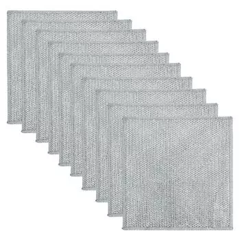 20 шт. кухонная салфетка для мытья посуды сетка стальная проволока не прилипает масло полотенце для мытья посуды тряпка для уборки дома светло-серый