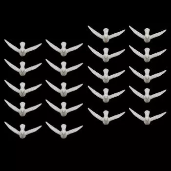 20 шт. кукольный домик миниатюрный пластиковый имитация модель птицы игрушки