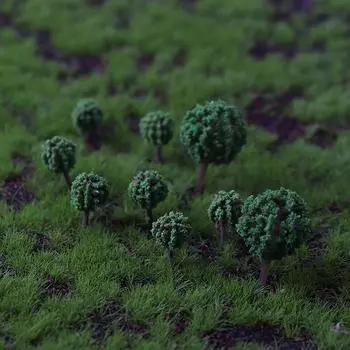 20 шт. кустарниковая растительность военная сцена песчаный стол ландшафт дерево модель деор 2CM