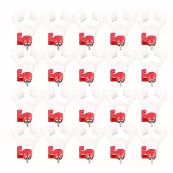 20 шт. квадратная трубка автоматическая поилка для птицы соска для питья фермерские аксессуары для использования кур