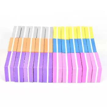 20 шт. квадратные губки для шлифовки ногтей, напильники для шлифовки, полировки, маникюрные инструменты