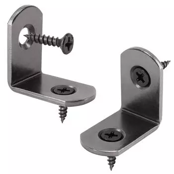 20 шт. L-образных кронштейнов, маленьких прямоугольных угловых скоб для полок, деревянной мебели, стула, ящика с 40 шт. шурупами