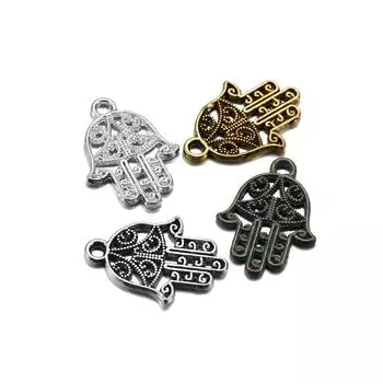 20 шт./лот 15*21 мм классические античные бронзовые ручные подвески Фатима браслет подвески для DIY ожерелье принадлежности для изготовления ювелирных изделий