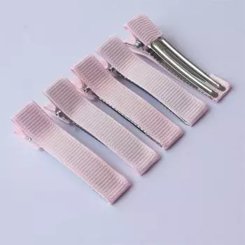 20 шт./лот 50 мм Лента гросгрейн на подкладке Зажим-крокодил для принцесс Держатель для хвостика Заколки Металлические заколки для волос Аксессуары