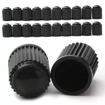 20 шт./лот герметичные камеры для велосипедных и мотоциклетных шин черные колпачки для воздушных клапанов шин стиль автомобильных колес 20PCS