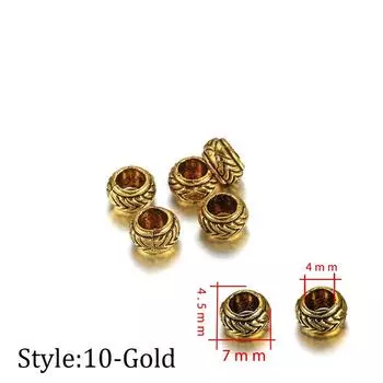 20 шт./лот металлические большие отверстия тибетские античные распорки свободные бусины для самостоятельного изготовления ювелирных изделий поиск ожерелье браслет аксессуары
