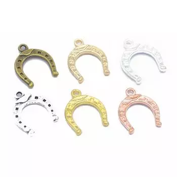 20 шт./лот ретро-подкова ювелирные аксессуары DIY ожерелье серьги кулон выводы розового золота