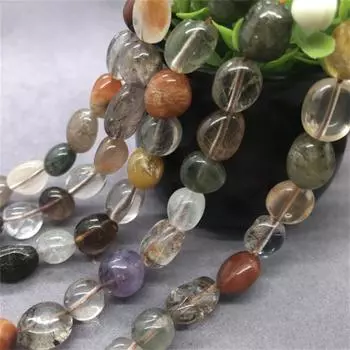 20 шт./лот, свободные бусины из натуральных красочных кристаллов, нерегулярные бусины-разделители 8*10mm