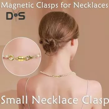 20 шт. магнитных застежек для ювелирных изделий и удлинителей ожерелий набор магнитных застежек для ожерелий и застежек золотые и серебряные удлинители цепочек для ожерелий и браслетов золотистый