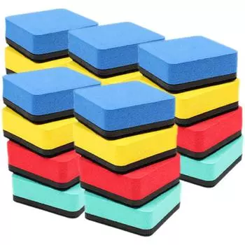 20 шт. Магнитный ластик для белой доски Пластиковый маркер Ручка Очиститель для белой доски Сухой ластик Ластик для школьной доски Офис