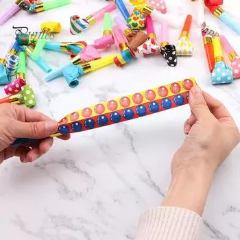 20 шт. Маленький дракончик свисток для вечеринки, шумовые устройства, забавные дудочки, красочные свистки на день рождения, сувениры A