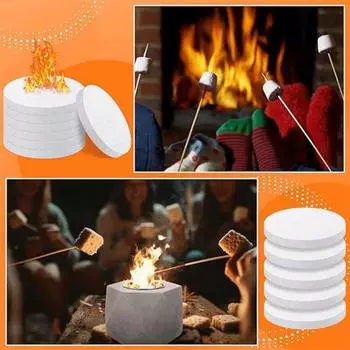20 шт. Маленький керамический фитиль из ваты для замены на настольной горелке, спирт и биоэтанол, топливо, абсорбирующий многоразовый углеродный войлочный фитиль, подходящий 20PCS