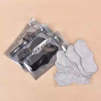 20 шт., маска для лица с бамбуковым углем и минералами для носа, полоски, отшелушивающие поры чёрный