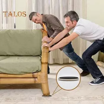 20 шт., мебельные ползунки, накладки для паркетных полов, ножки стула, защитные накладки на полы, многоразовые круглые скользящие накладки, сверхмощный бесшумный слайдер для перемещения мебели 20PCS