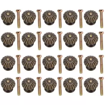20 шт. мебельные ручки, мини-винтажные ручки в форме гриба для ящиков, шкатулки для драгоценностей