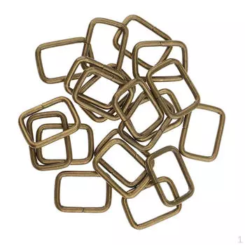 20 шт. Металлическая квадратная пряжка для сумки, соединительный ремень, аксессуары для DIY - бронза, 12 мм