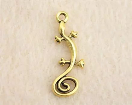 20 шт., металлические подвески для браслета Gecko, 29x11 мм, женские ювелирные серьги, женский браслет D10233 D10233 античная золотой